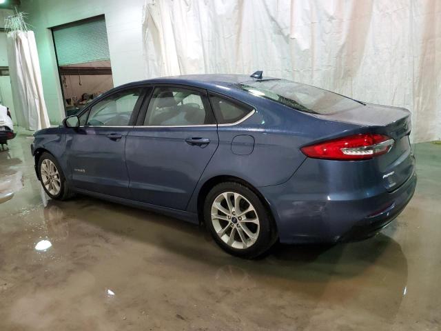 3FA6P0LU2KR112635 - 2019 FORD FUSION SE BLUE photo 2