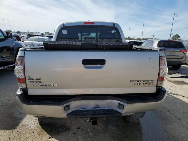 3TMJU62N09M081791 - 2009 TOYOTA TACOMA DOUBLE CAB PRERUNNER SILVER photo 6