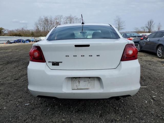 1C3CDZAB1CN275474 - 2012 DODGE AVENGER SE WHITE photo 6