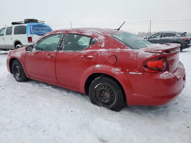 1B3BD1FG6BN586346 - 2011 DODGE AVENGER MAINSTREET RED photo 2