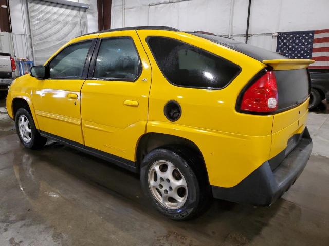 3G7DA03E42S564606 - 2002 PONTIAC AZTEK YELLOW photo 2