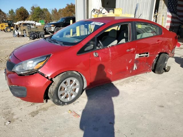 KNADM4A35D6230526 - 2013 KIA RIO LX RED photo 1