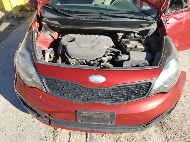 KNADM4A35D6230526 - 2013 KIA RIO LX RED photo 11