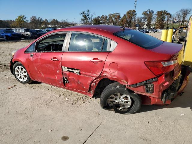 KNADM4A35D6230526 - 2013 KIA RIO LX RED photo 2