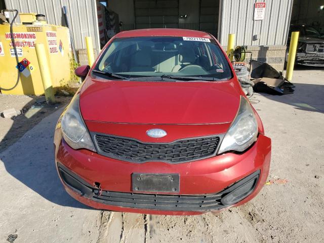 KNADM4A35D6230526 - 2013 KIA RIO LX RED photo 5