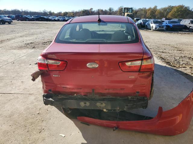 KNADM4A35D6230526 - 2013 KIA RIO LX RED photo 6