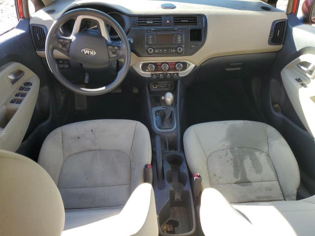 KNADM4A35D6230526 - 2013 KIA RIO LX RED photo 8