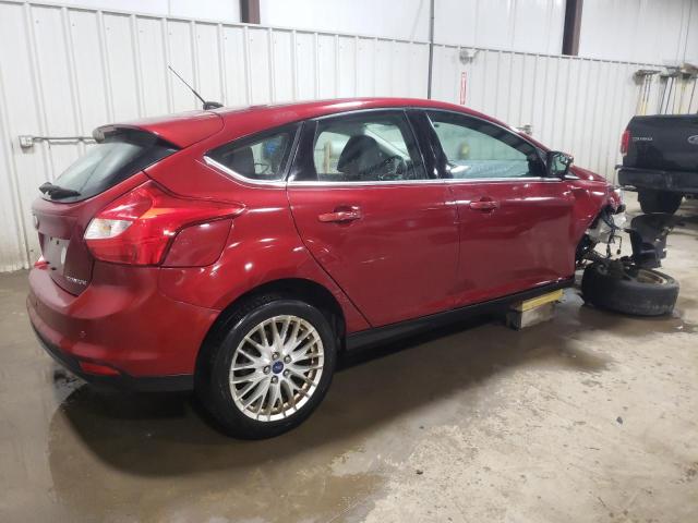 1FADP3N27EL258424 - 2014 FORD FOCUS TITANIUM BURGUNDY photo 3