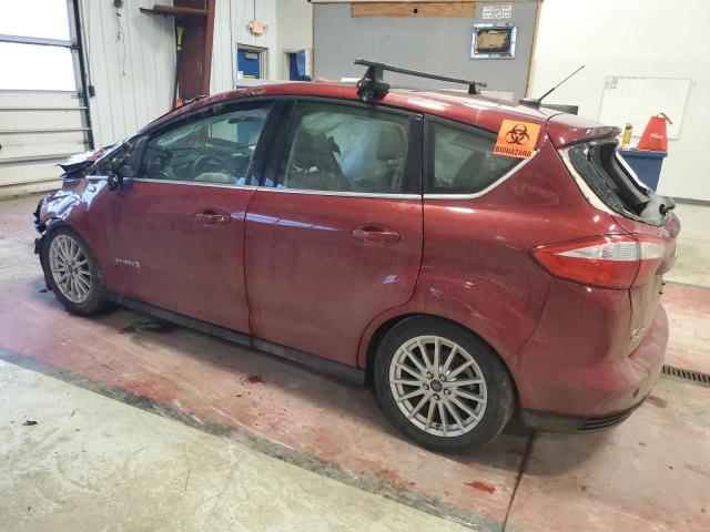 1FADP5BU3DL500769 - 2013 FORD C-MAX SEL BURGUNDY photo 2