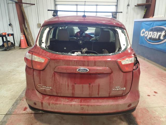 1FADP5BU3DL500769 - 2013 FORD C-MAX SEL BURGUNDY photo 6