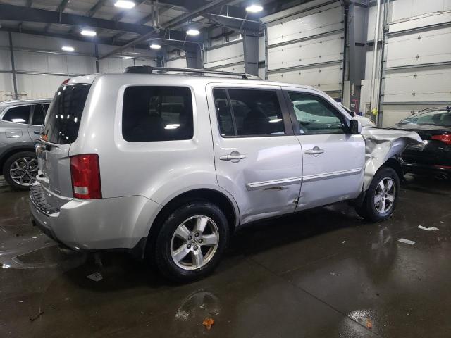 5FNYF4H56AB017705 - 2010 HONDA PILOT EXL SILVER photo 3