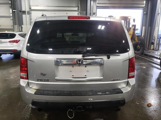 5FNYF4H56AB017705 - 2010 HONDA PILOT EXL SILVER photo 6