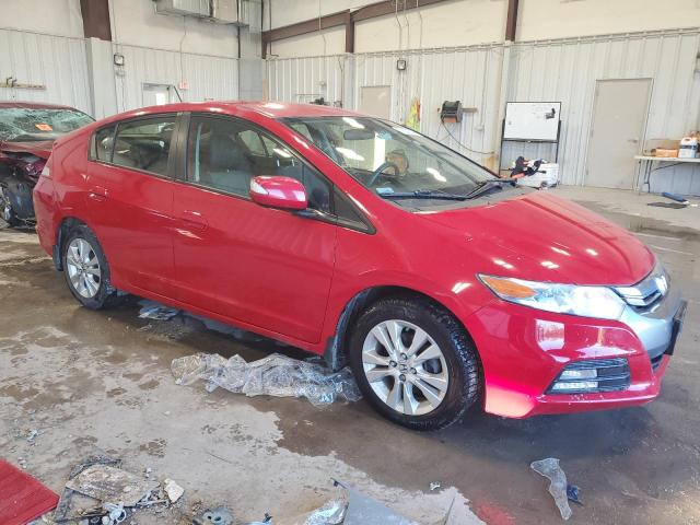 JHMZE2H72DS001584 - 2013 HONDA INSIGHT EX RED photo 4