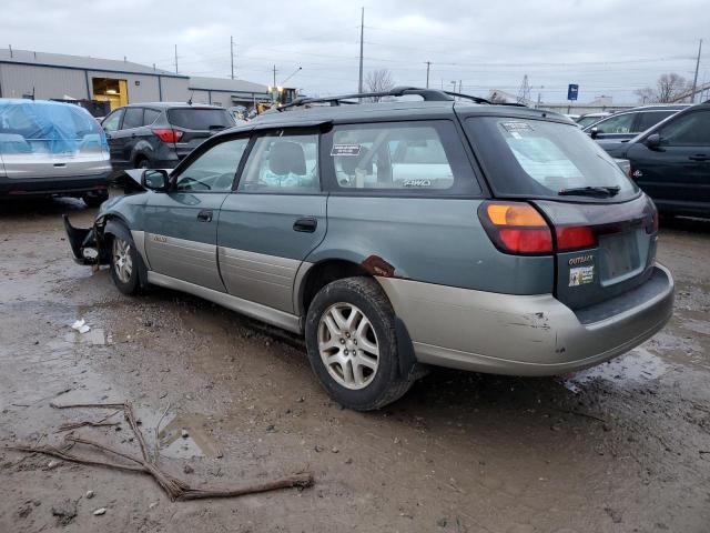 4S3BH675017607255 - 2001 SUBARU LEGACY OUTBACK AWP 绿色 照片 2