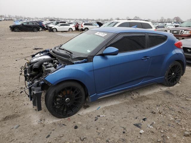 KMHTC6AE3GU255208 - 2016 HYUNDAI VELOSTER TURBO BLUE photo 1