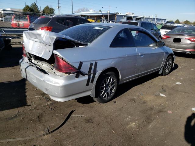 1HGEM21505L043969 - 2005 HONDA CIVIC LX SILVER photo 3