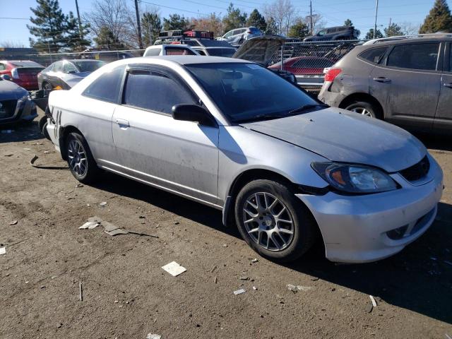 1HGEM21505L043969 - 2005 HONDA CIVIC LX SILVER photo 4