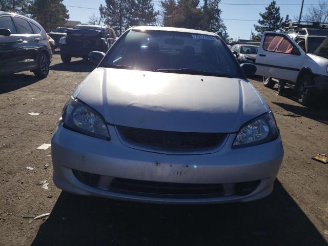 1HGEM21505L043969 - 2005 HONDA CIVIC LX SILVER photo 5