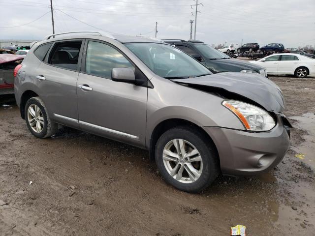 JN8AS5MV1DW624379 - 2013 NISSAN ROGUE S GRAY photo 4