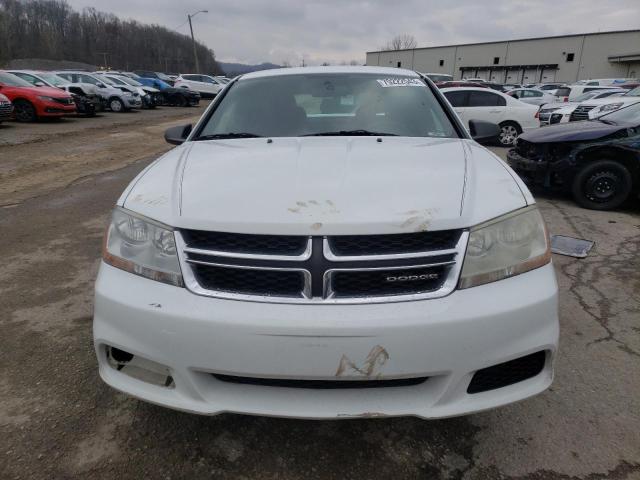 1C3CDZAB1CN173172 - 2012 DODGE AVENGER SE WHITE photo 5