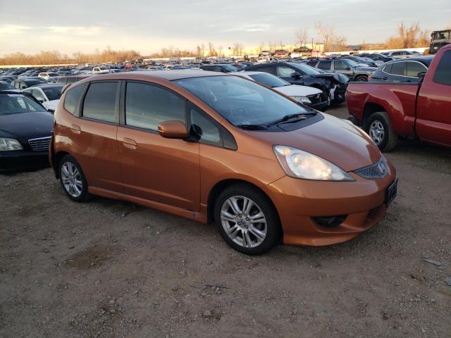 JHMGE8H56BC018033 - 2011 HONDA FIT SPORT ORANGE photo 4