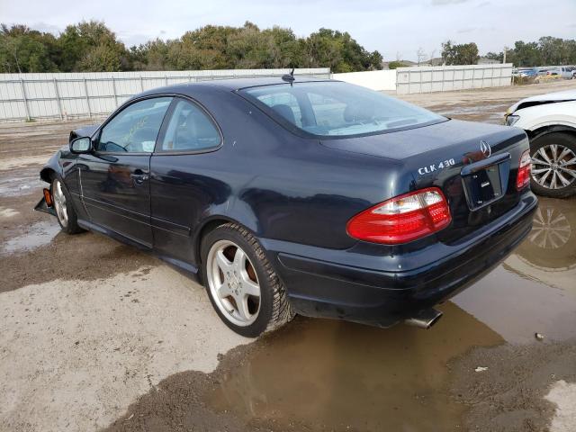 WDBLJ70G32T123047 - 2002 MERCEDES-BENZ CLK 430 BLUE photo 2