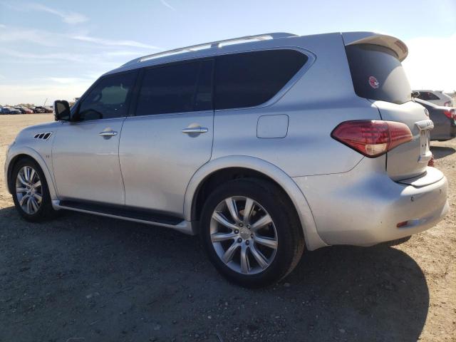 JN8AZ2NF3E9553686 - 2014 INFINITI QX80 SILVER photo 2