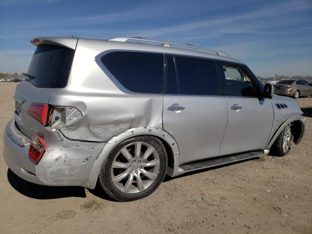 JN8AZ2NF3E9553686 - 2014 INFINITI QX80 SILVER photo 3