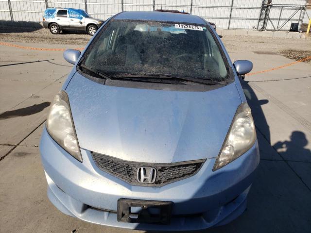 JHMGE8H48AC011834 - 2010 HONDA FIT SPORT BLUE photo 5