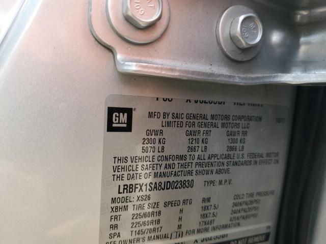 LRBFX1SA8JD023830 - 2018 BUICK ENVISION ESSENCE SILVER photo 13