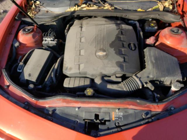 2G1FC1E35D9169087 - 2013 CHEVROLET CAMARO LT ORANGE photo 11