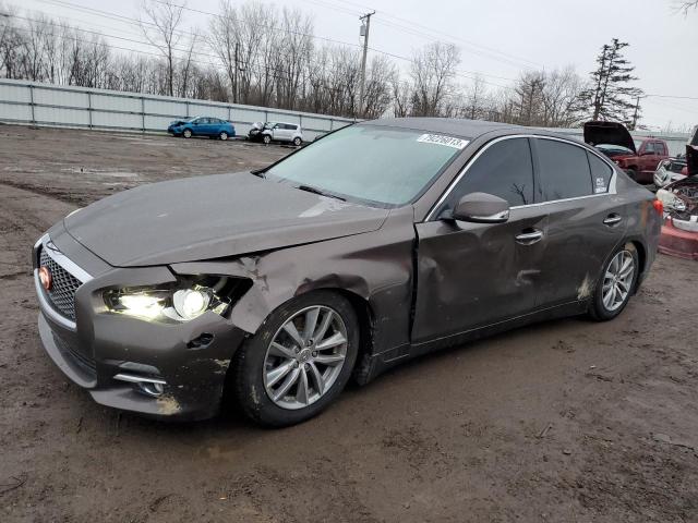 JN1BV7ARXFM392344 - 2015 INFINITI Q50 BASE BROWN photo 1