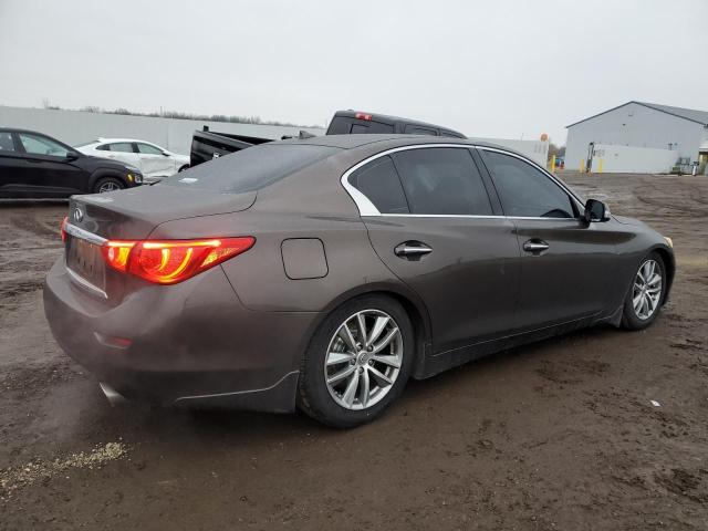 JN1BV7ARXFM392344 - 2015 INFINITI Q50 BASE BROWN photo 3