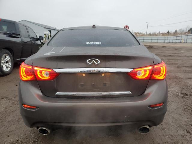 JN1BV7ARXFM392344 - 2015 INFINITI Q50 BASE BROWN photo 6