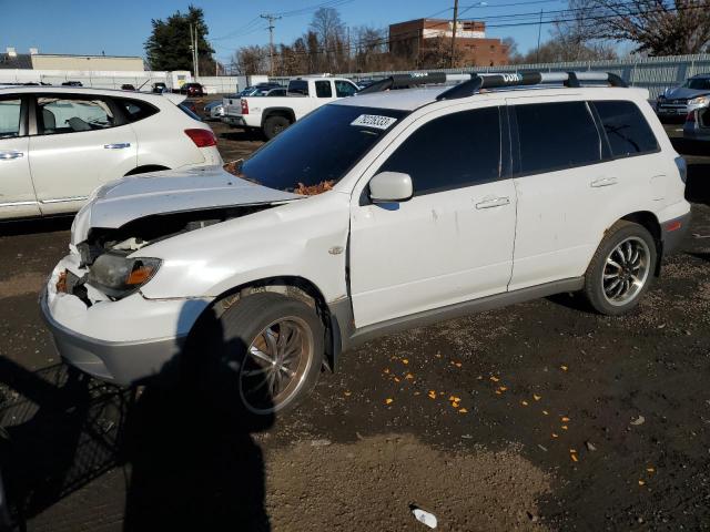 JA4LZ41G23U091916 - 2003 MITSUBISHI OUTLANDER XLS WHITE photo 1