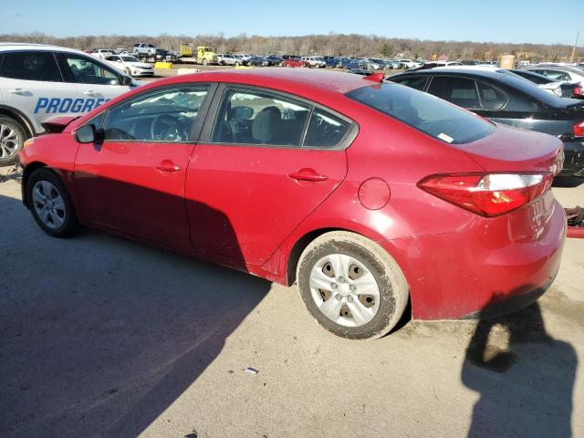 KNAFK4A65G5476494 - 2016 KIA FORTE LX RED photo 2