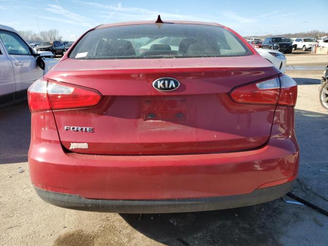 KNAFK4A65G5476494 - 2016 KIA FORTE LX RED photo 6