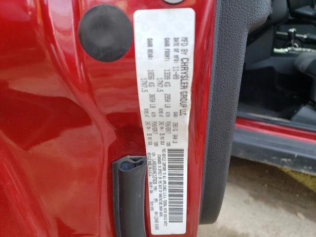 1J4RG4GKXAC127639 - 2010 JEEP COMMANDER SPORT ბურგუნდია ფოტო 13