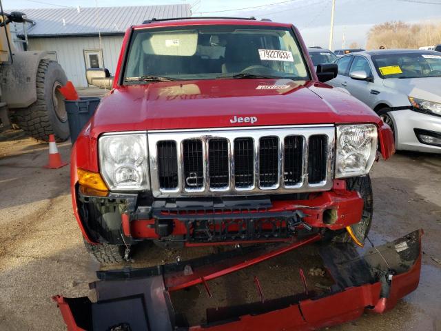1J4RG4GKXAC127639 - 2010 JEEP COMMANDER SPORT ბურგუნდია ფოტო 5