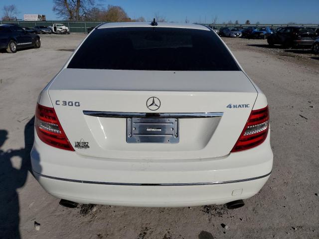 WDDGF8BB4CA609994 - 2012 MERCEDES-BENZ C 300 4MATIC WHITE photo 6