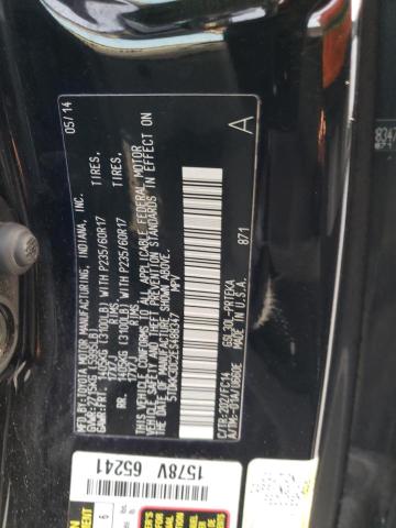 5TDKK3DC2ES488347 - 2014 TOYOTA SIENNA LE BLACK photo 13