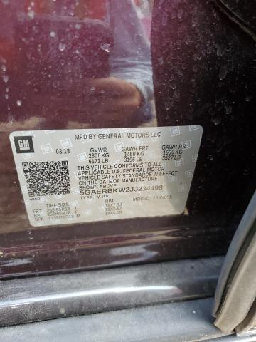 5GAERBKW2JJ234498 - 2018 BUICK ENCLAVE ESSENCE 栗色 照片 13