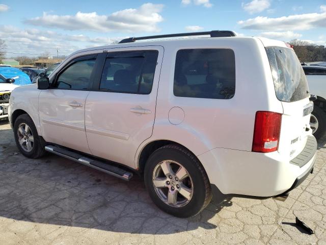 5FNYF4H59BB503555 - 2011 HONDA PILOT EXL WHITE photo 2