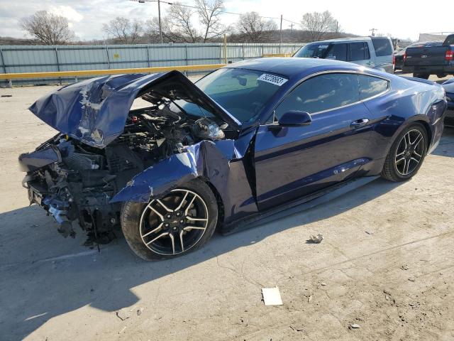1FA6P8TH5J5156907 - 2018 FORD MUSTANG BLUE photo 1