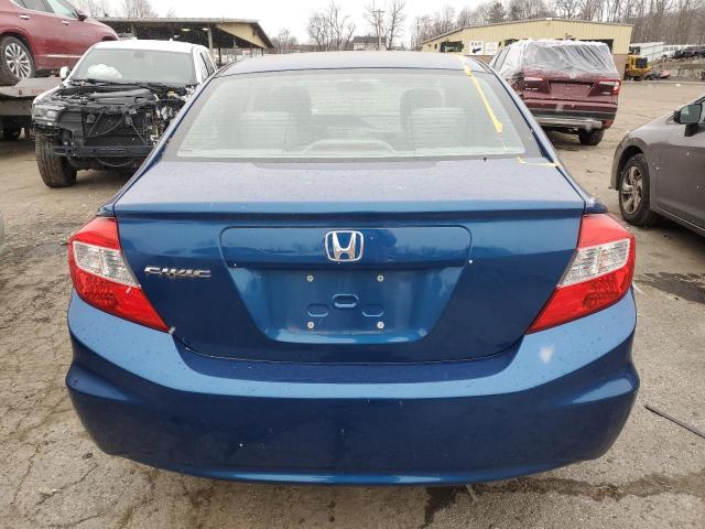 2HGFB2F59CH537518 - 2012 HONDA CIVIC LX BLUE photo 6