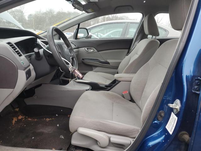 2HGFB2F59CH537518 - 2012 HONDA CIVIC LX BLUE photo 7