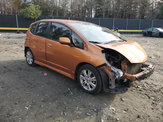 JHMGE8H54BC004163 - 2011 HONDA FIT SPORT ORANGE photo 4