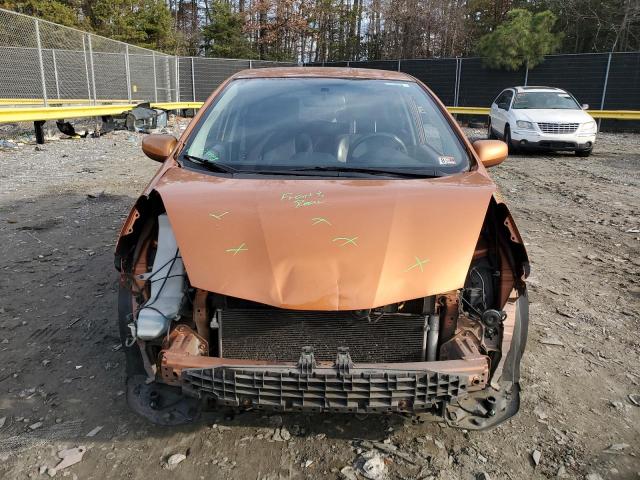 JHMGE8H54BC004163 - 2011 HONDA FIT SPORT ORANGE photo 5