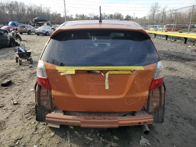 JHMGE8H54BC004163 - 2011 HONDA FIT SPORT ORANGE photo 6