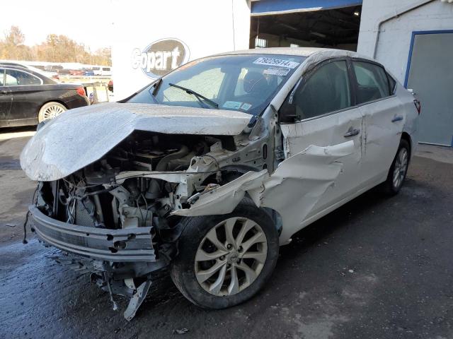 3N1AB7AP5KY276219 - 2019 NISSAN SENTRA S WHITE photo 1